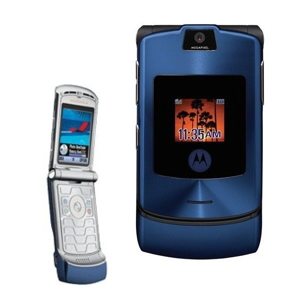 Motorola Motorazor V3i Renewed 3 Month Seller Warranty - Dodger Blue