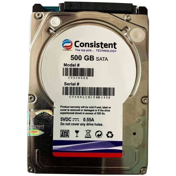 Consistent 3TB SATA 3.5 Inch 7mm Desktop Internal Hard Drive with 2 Year Warrenty - 3TB, Gray