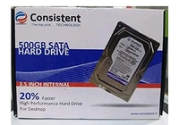 Consistent 3TB SATA 3.5 Inch 7mm Desktop Internal Hard Drive with 2 Year Warrenty - 3TB, Gray