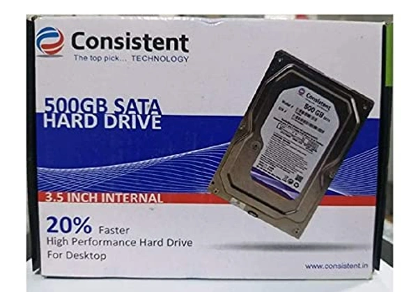 Consistent 3TB SATA 3.5 Inch 7mm Desktop Internal Hard Drive with 2 Year Warrenty - 3TB, Gray