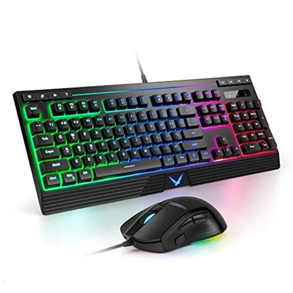 Enter Ignite Pro Gaming Mouse And Keyboard Combo With 6 Button Mouse And Rainbow Backlighting