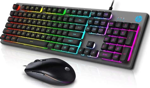 Enter Ignite Pro Gaming Mouse And Keyboard Combo With 6 Button Mouse And Rainbow Backlighting