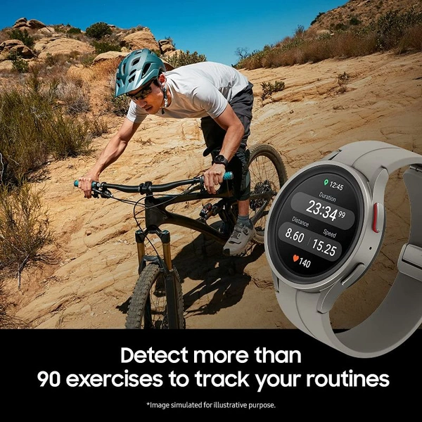 Galaxy Watch5 Pro Bluetooth Black Sport Band, 45mm - Black