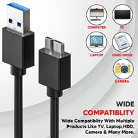 Hdd Cable Usb 3.0 A To Micro B Superspeed For Hard Disk Cable Short Cable