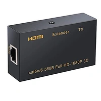 HDMI Extender 4K 120M HDMI Extender, HDMI to RJ45 Network Cable Extender Converter Repeater Compatible With 5e / 6 1080p up to 60m HDTV HDPC PS4 STB 4K 2K (60m)-(EPL-573H) - 120M