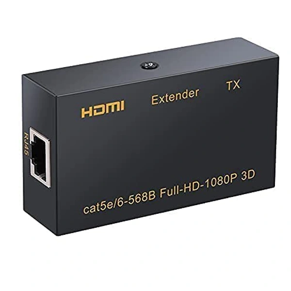 HDMI Extender 4K 120M HDMI Extender, HDMI to RJ45 Network Cable Extender Converter Repeater Compatible With 5e / 6 1080p up to 60m HDTV HDPC PS4 STB 4K 2K (60m)-(EPL-573H) - 120M