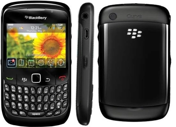 Blackberry 8520 Curve Qwerty Keypad Mobile Phone Renewed - Black