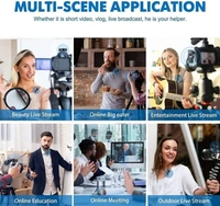 K9 Dual Wireless Microphone, Digital Mini Portable Recording Clip Mic with Receiver for All Type-C Mobile Phones Camera Laptop for Vlogging YouTube Online Class, Zoom Call