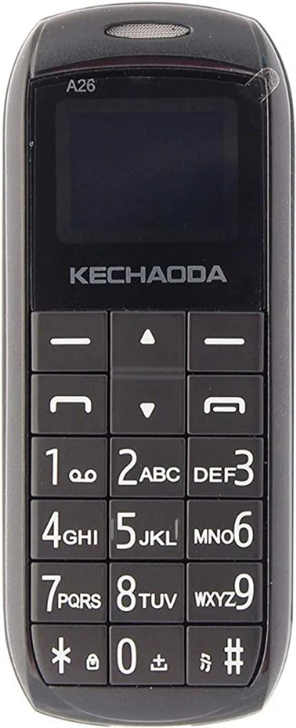 KECHAODA A26 Dual Sim Mobile Phone (Bluetooth Size,Black, 16MB) - Silver