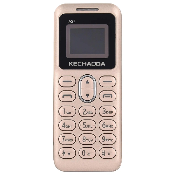 KECHAODA A27 Keypad Dual Sim Mini Mobile Phone with External Memory Slot 1.68 cm (0.66 inch) Display Only Mobile Phone & Charging Cable in Box, Battery,No Charger  - Pink