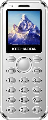 KECHAODA K115 Slim Card Size Dual Sim Phone With External Memory Slot 3.66cm (1.44-Inch) Display Only Mobile Phone & Charging Cable In Box - Pink