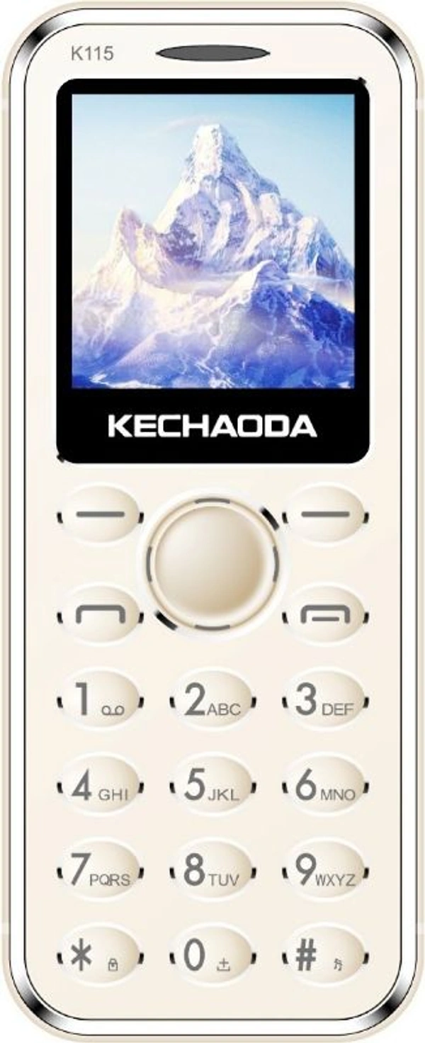 KECHAODA K115 Slim Card Size Dual Sim Phone With External Memory Slot 3.66cm (1.44-Inch) Display Only Mobile Phone & Charging Cable In Box - Black