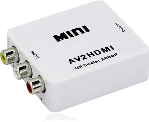 Mini Composite Av Rca To Hdmi Video Converter Adapter Full Hd 720/1080P Up Scaler Av2Hdmi For Hdtv Standard Tv Converter
