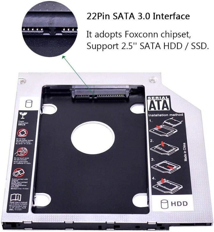 New Internal 2Nd Hdd Ssd Caddy For Apple Imac Core Duo Size
