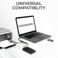4 in 1 Portable USB C Hub (Type-C to 4 USB-A Ports) with Aluminum Shell, USB Port Hub 3.0 (Pack of 2 )