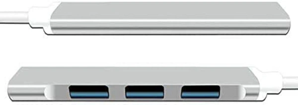 Original USB Multi - Interface adapter USB Extension Hub, 4-in-1 Portable Multiport Adapter/Connector, Type USB to USB 3.0 & 3 USB 2.0, Voltage & Heat Protection, Fast Charging, Data Transfer for PC,