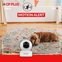 P PLUS 3MP Full HD Smart Wi-fi CCTV Home Security Camera | 360° View | 2 Way Talk | Cloud Monitor | Motion Detect | Night Vision | Supports SD Card, Alexa & Ok Google | 15 Mtr, White- CP-E31A - White
