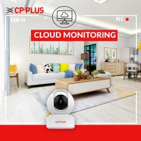 P PLUS 3MP Full HD Smart Wi-fi CCTV Home Security Camera | 360° View | 2 Way Talk | Cloud Monitor | Motion Detect | Night Vision | Supports SD Card, Alexa & Ok Google | 15 Mtr, White- CP-E31A - White