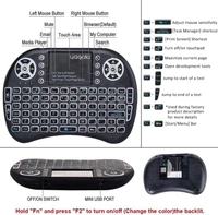 Rgb Light Universal & Portable Mini 2.4Ghz Wireless Bluetooth Keyboard With Smooth Touch Pad