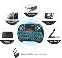 Rgb Light Universal & Portable Mini 2.4Ghz Wireless Bluetooth Keyboard With Smooth Touch Pad