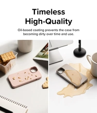 Silicone Compatible with iPhone 14 Case Cover Lightweight Flexible Scratch Resistant Soft Microfiber iPhone  Back Cover - Pink Sand - iphone 12pro