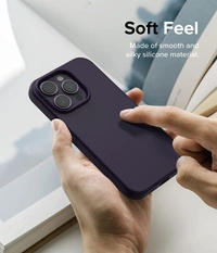 Silicone Compatible with iPhone Case Cover Light weight Flexible Scratch Resistant Soft Microfiber Back Cover - iphone6s, Blue