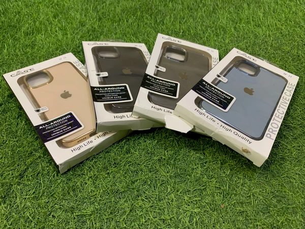 Ultra Hybrid Matte Frosted Translucent Camera Guard Shockproof Back Cover Case Compatible for iPhone 14 - Gold