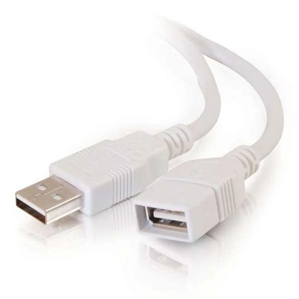 USB Extension White Cable A Female to Male -5Meter