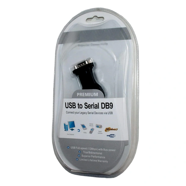 USB to RS232 Serial DB9 Adapter Cable Add an RS232 Serial Port to Your Laptop or Desktop Computer Through USB