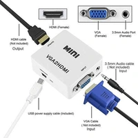 Vga to Hdmi Converter With 1080P Audio Adapter For Notebook Pc Kit