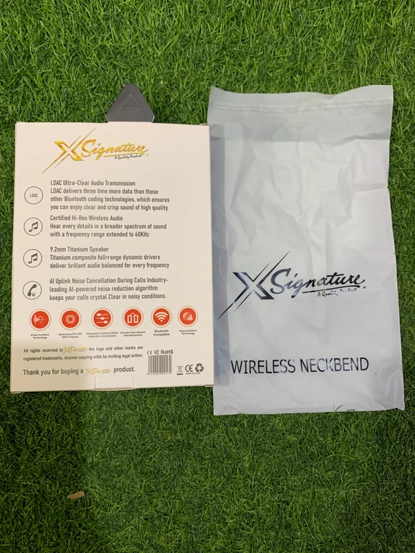 Wireless in Ear Bluetooth Neckband with High Quality Sound 72Hrs Back Up