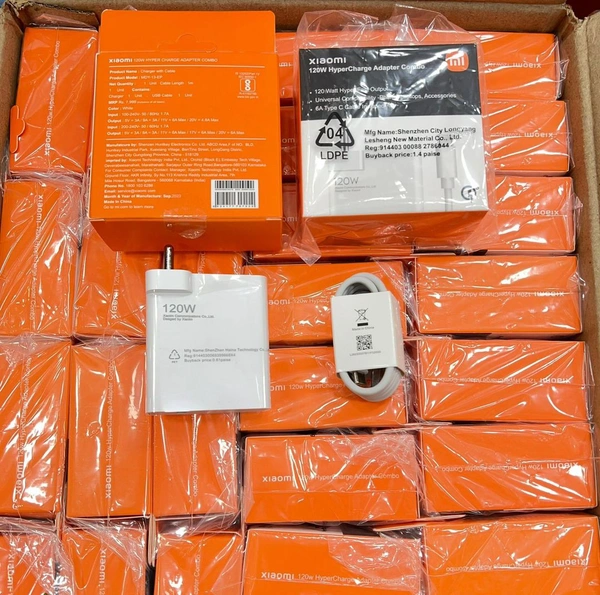 Mi Xiaomi 120W Hyper Charge Adapter Combo ( 6A Type-c Cable )