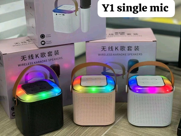Y-1 Singal Karaoke 🎤 Mice Wireless Speaker 🔊🔊