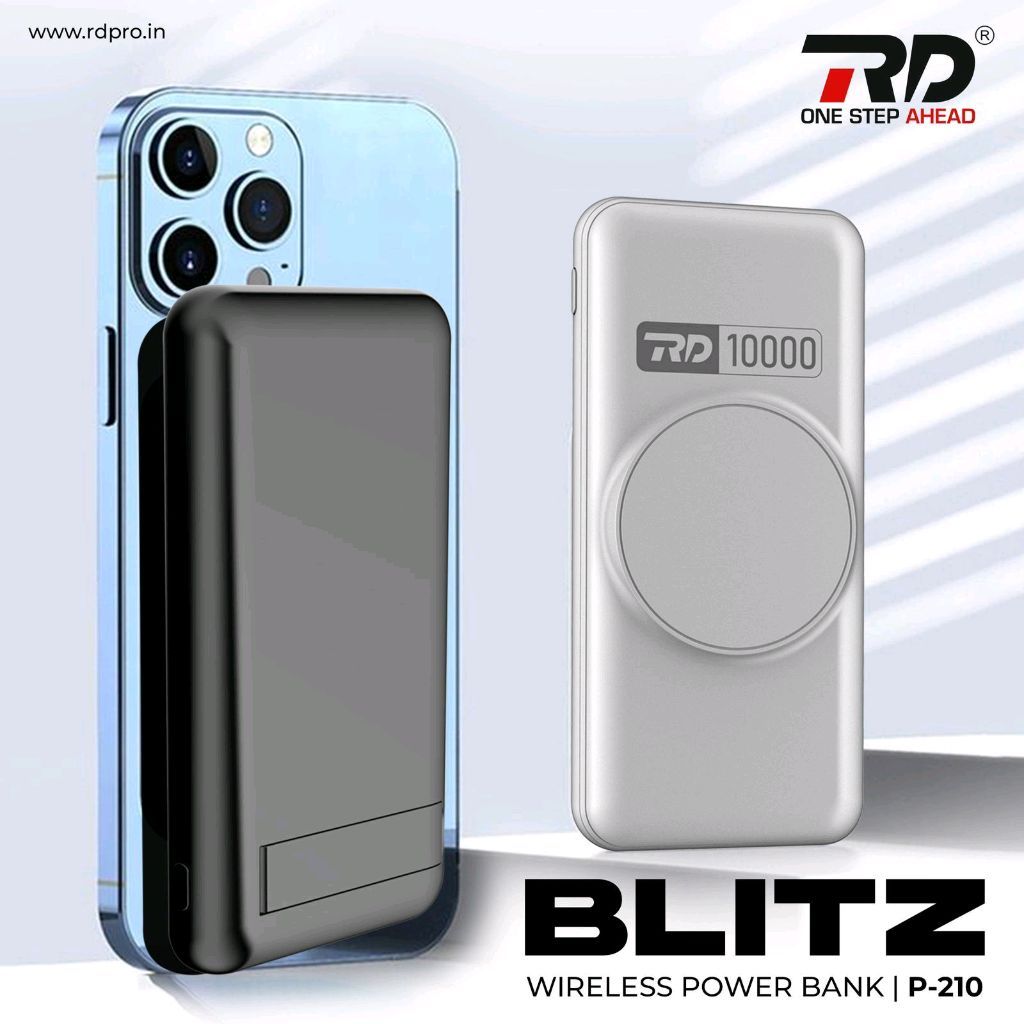 スマホアクセサリー PB2100 Power Bank New Wireless Power Bank P-210 10000mah With 6 Month Warranty