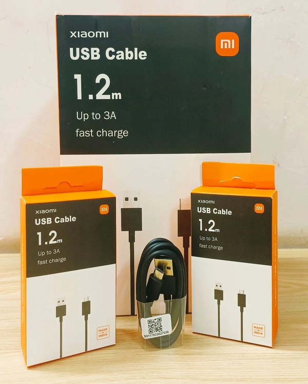 Mi Usb Cable 1.2Mtr Up To 3Amp Fast Charging Type C Cable Box Pecking 
