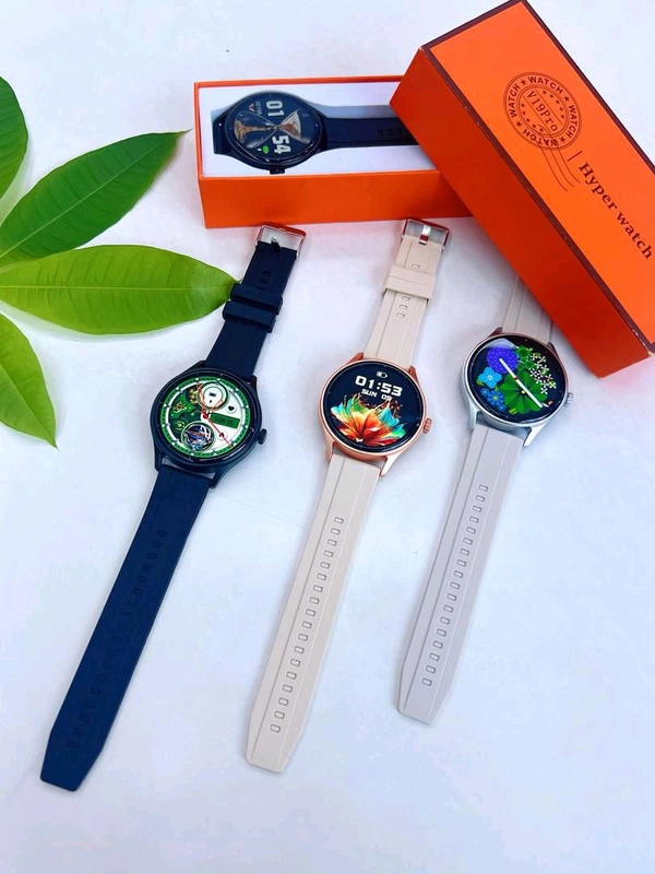 V-19 Pro Roundebal Hyper Smart Watch (Wireless Charger , OG Quality