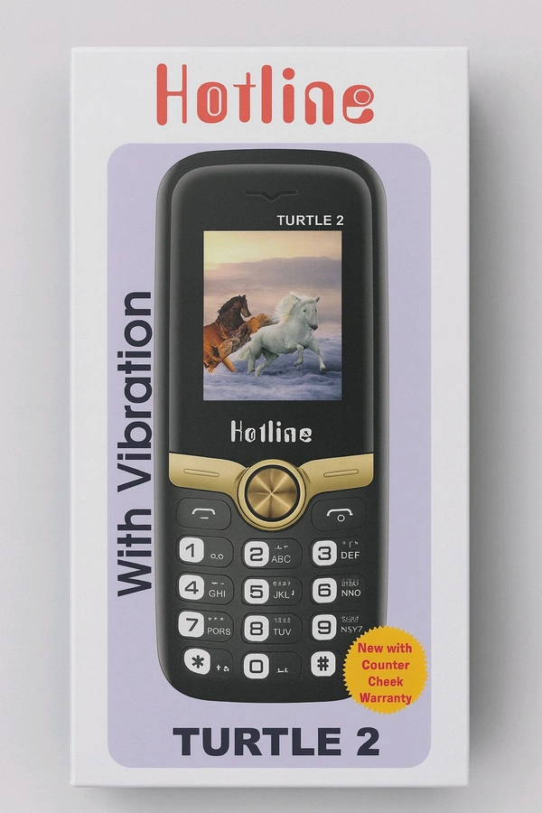 Hotline Turtle 2 Keypad Mobile Phone 1.77 Display ( Only Check Warranty )