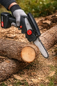 New 24V Mini Electric Chainsaw Machine | Rechargeable Cordless Wood Cutting Tool