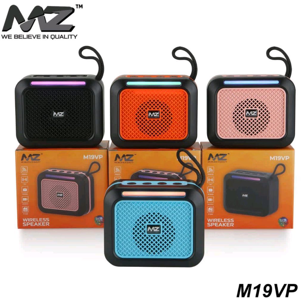 MZ M-19 Vp Wireless Speaker 🔊 (Type C Port , TF Card Slot, Tws