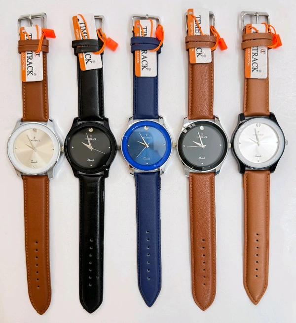 New Classic Analog Watches Set | 25 Pcs Box Assorted Colours | Smooth Leather Strap | Premium Finish (1842)