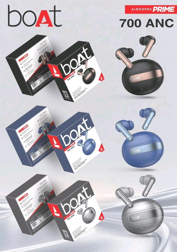 New 🆕 Boat B-700 ANC Airbuds Extra Bass Sound Heavy Premium Quality Hard Box (Earbuds)
