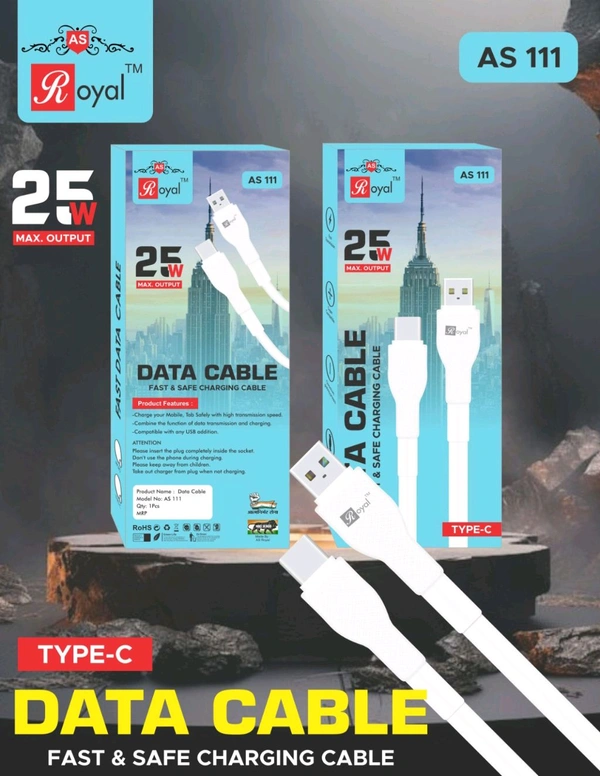 As Royal As-111 USB To Type C Port Box Pecking Cable 