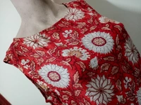 VDT Navy With marron Floral Gown - Ultramarine, 1, M