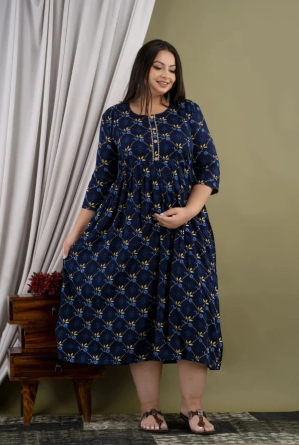 Villows Feeding Kurta mother's Special Blue - M-38