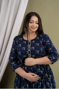 Villows Feeding Kurta mother's Special Blue - M-38