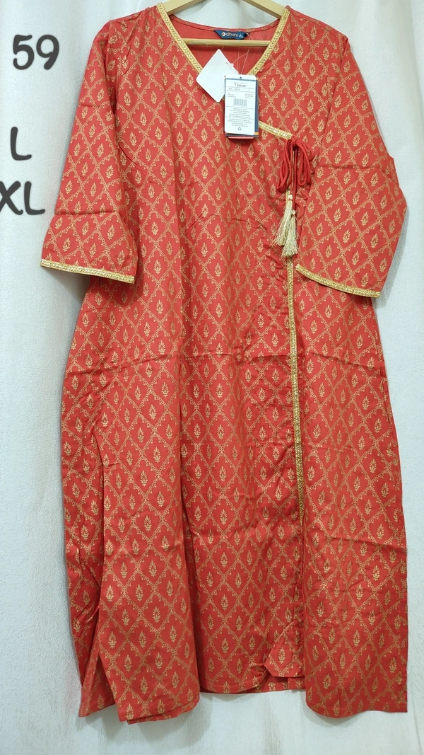Dhuni Cross Lace Designed Kurthi 179 - 1, XXL