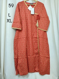 Dhuni Cross Lace Designed Kurthi 178 - 1, XL