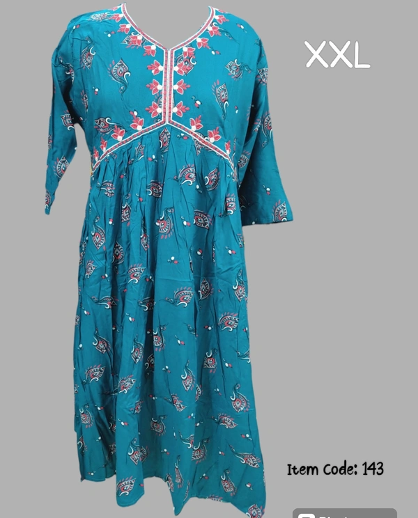 VDT Alia Cut Kurti 143 - Shakespeare, XXL