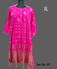 Dhuni Foil Printed Festival Wear Umbrella Kurthi 164 - 1, XL
