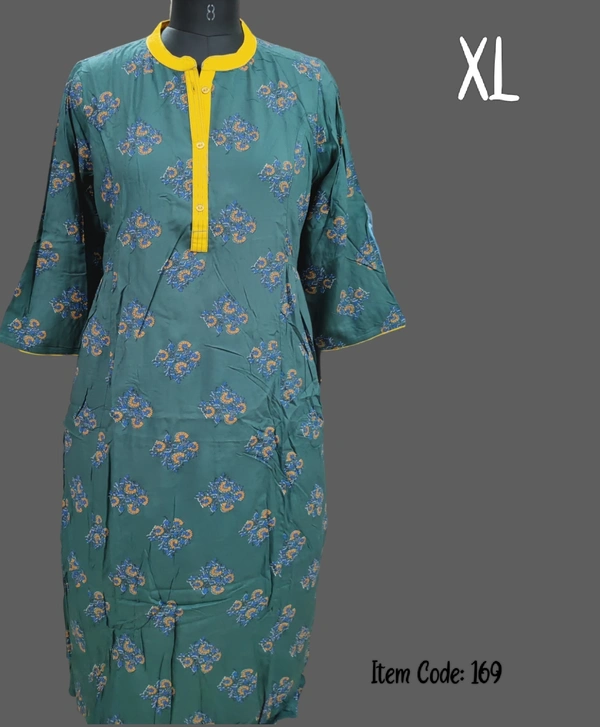 Dhuni Umbrella Floral Printed Kurthi 169 - 1, XL